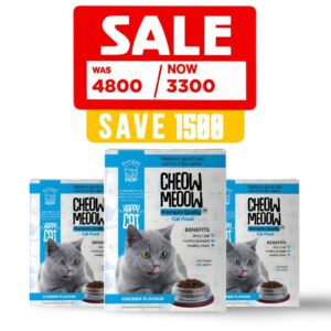 Pack of 3 Cheow Meoow Cat Food