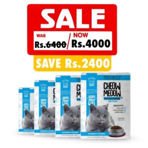 Pack of 4 Cheow Meoow Cat Food